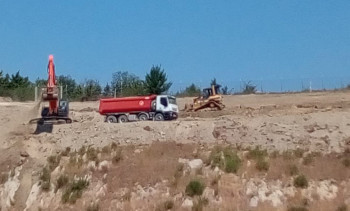 cava discarica impianto movimento terra durante i lavori della Tencoscavi srl