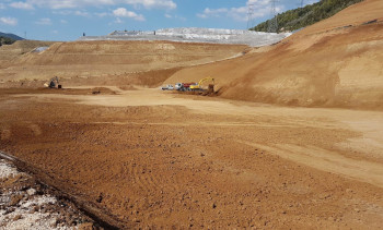 cava discarica impianto movimento terra durante i lavori della Tencoscavi srl